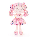 Carica l'immagine nel visualizzatore della galleria, Gloveleya 12 - inch Personalized Glitters Love Heart Girl Doll Coral Pink - Gloveleya Official
