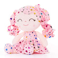 Load image into Gallery viewer, Gloveleya 12 - inch Personalized Glitters Love Heart Girl Doll Coral Pink - Gloveleya Official
