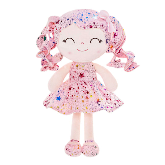 Gloveleya 12 - inch Personalized Glitters Stars Girl Doll Pink - Gloveleya Official