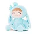 Cargar la imagen en la vista de la galería, Gloveleya 12 - inch Personalized Plush Bunny Doll Blue - Gloveleya Official
