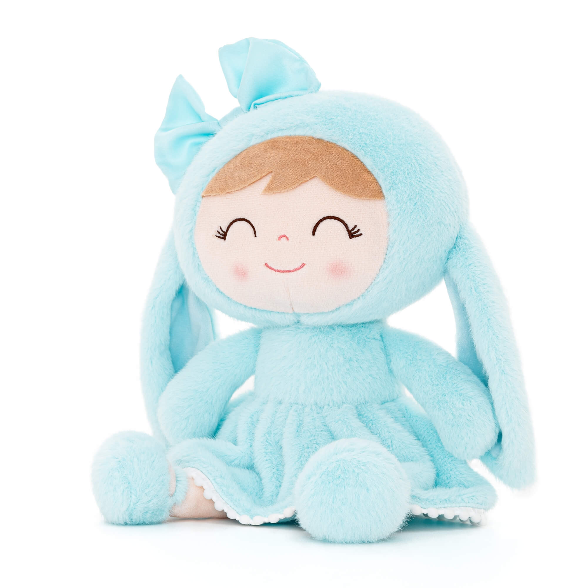 Gloveleya 12 - inch Personalized Plush Bunny Doll Blue - Gloveleya Official