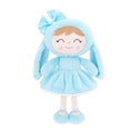 Cargar la imagen en la vista de la galería, Gloveleya 12 - inch Personalized Plush Bunny Doll Blue - Gloveleya Official
