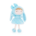 Cargar la imagen en la vista de la galería, Gloveleya 12 - inch Personalized Plush Bunny Doll Blue - Gloveleya Official
