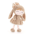 Load image into Gallery viewer, Gloveleya 12 - inch Personalized Plush Bunny Doll Brown - Gloveleya Official
