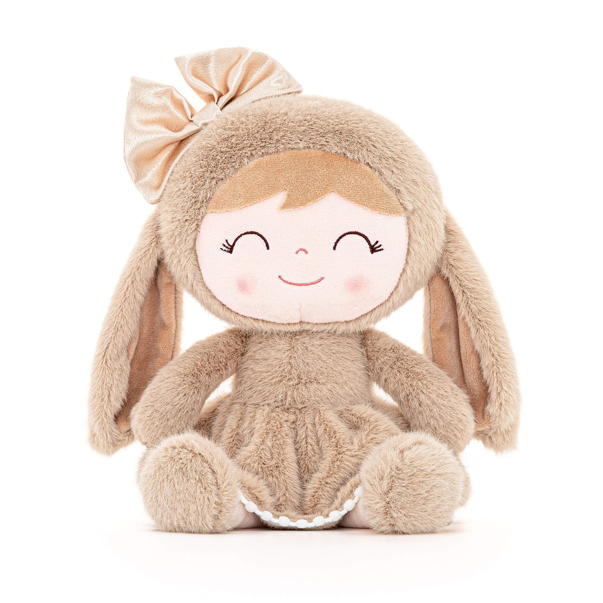 Gloveleya 12 - inch Personalized Plush Bunny Doll Brown - Gloveleya Official