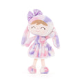 Cargar la imagen en la vista de la galería, Gloveleya 12 - inch Personalized Plush Bunny Doll Pink Purple - Gloveleya Official
