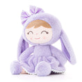 Cargar la imagen en la vista de la galería, Gloveleya 12 - inch Personalized Plush Bunny Doll Purple - Gloveleya Official
