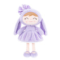 Cargar la imagen en la vista de la galería, Gloveleya 12 - inch Personalized Plush Bunny Doll Purple - Gloveleya Official
