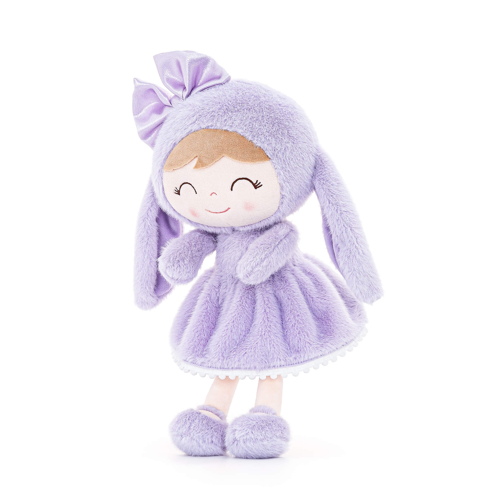 Gloveleya 12 - inch Personalized Plush Bunny Doll Purple - Gloveleya Official