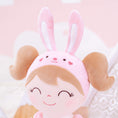 Load image into Gallery viewer, Gloveleya 12 - inch Personalized Plush Dolls Animal Costume Dolls Pink Bunny - Gloveleya Official
