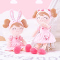 Load image into Gallery viewer, Gloveleya 12 - inch Personalized Plush Dolls Animal Costume Dolls Pink Bunny - Gloveleya Official
