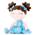 Load image into Gallery viewer, Gloveleya 12 - inch Personalized Plush Dolls Curly Haired Iridescent Girls - Blue - Gloveleya Official
