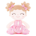 Carica l'immagine nel visualizzatore della galleria, Gloveleya 12 - inch Personalized Plush Dolls Curly Haired Iridescent Girls - Pink - Gloveleya Official
