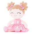 Carica l'immagine nel visualizzatore della galleria, Gloveleya 12 - inch Personalized Plush Dolls Curly Haired Iridescent Girls - Pink - Gloveleya Official
