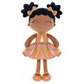 Load image into Gallery viewer, Gloveleya 12 - inch Personalized Plush Dolls Curly Haired Iridescent Girls - Tanned Gold - Gloveleya Official
