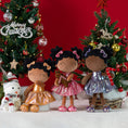 Cargar la imagen en la vista de la galería, Gloveleya 12 - inch Personalized Plush Dolls Curly Haired Iridescent Girls - Tanned Gold - Gloveleya Official
