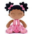 Carica l'immagine nel visualizzatore della galleria, Gloveleya 12 - inch Personalized Plush Dolls Curly Haired Iridescent Girls - Tanned Rose - Gloveleya Official
