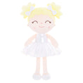 Charger l'image dans la visionneuse de la galerie, Gloveleya 12 - inch Personalized Plush Dolls Curly Haired Iridescent Girls - White - Gloveleya Official
