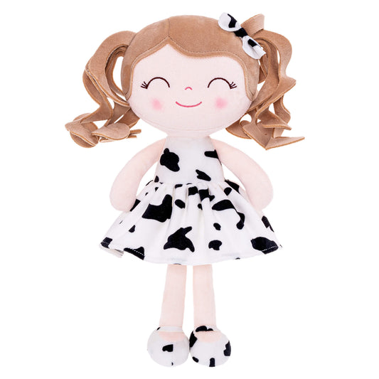 Gloveleya 12 - inch Personalized Plush Jungle Animal Doll Cow - Gloveleya Official