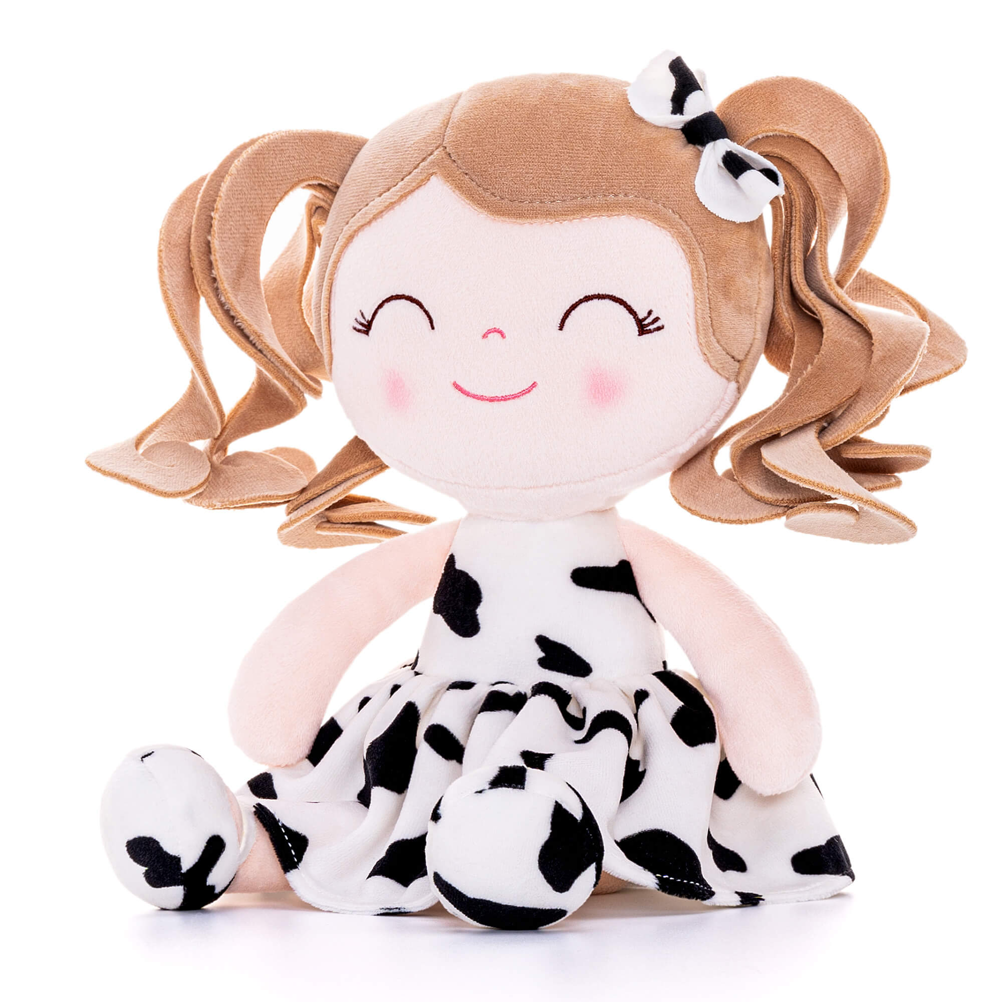 Gloveleya 12 - inch Personalized Plush Jungle Animal Doll Cow - Gloveleya Official