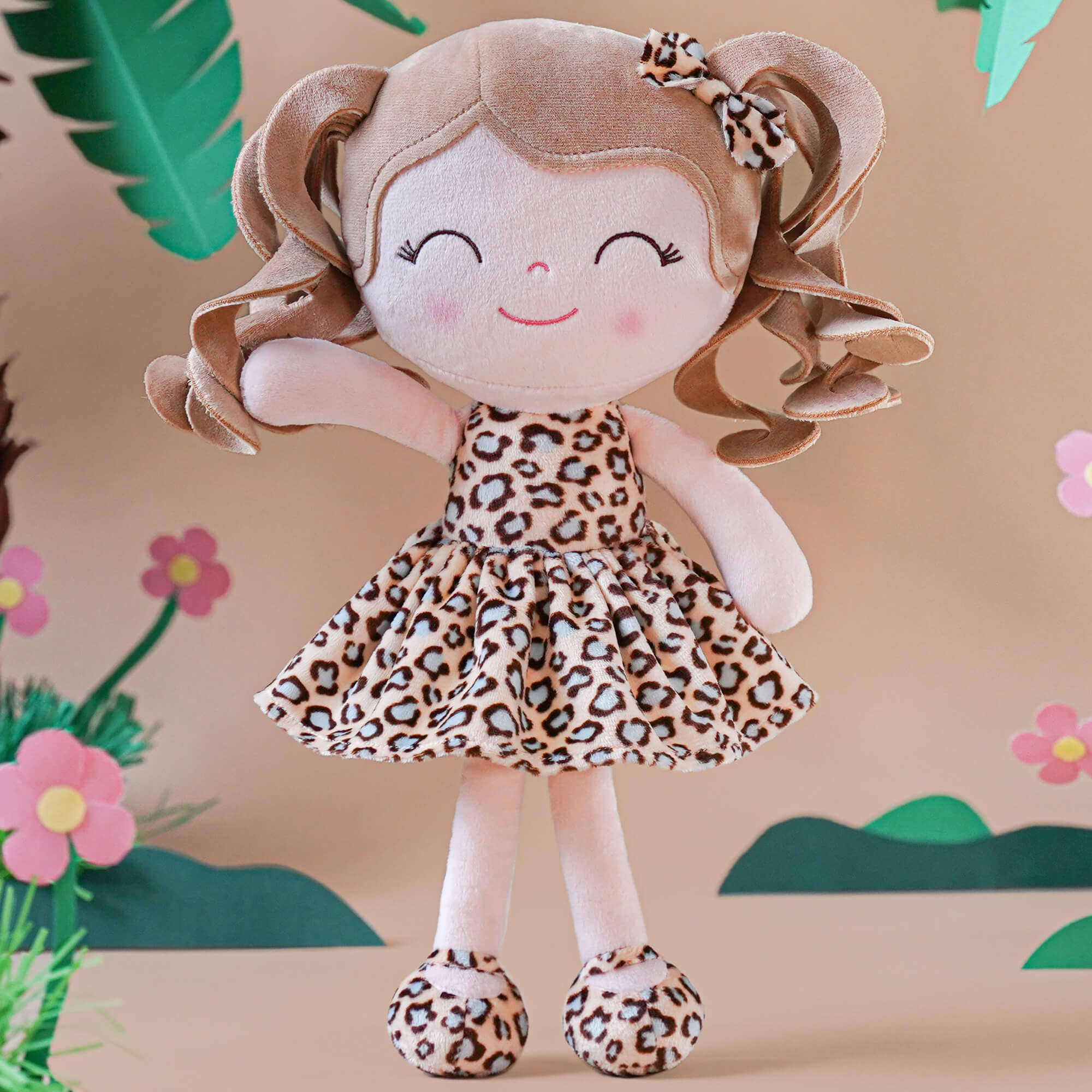 Gloveleya 12 - inch Personalized Plush Jungle Animal Doll Leopard - Gloveleya Official