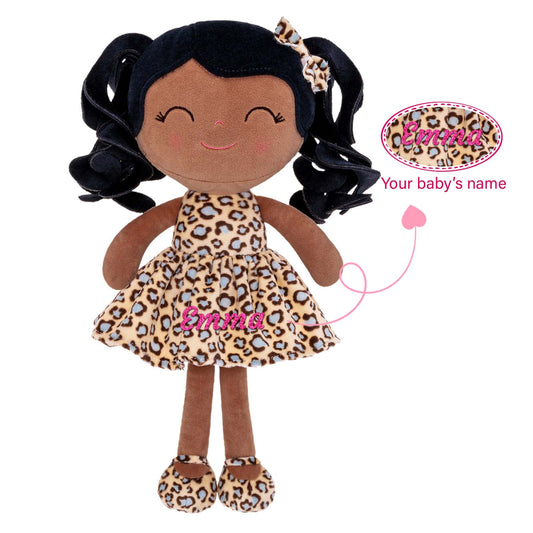 Gloveleya 12 - inch Personalized Plush Jungle Animal Doll Tanned Leopard - Gloveleya Official