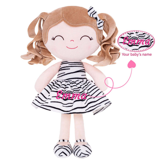 Gloveleya 12 - inch Personalized Plush Jungle Animal Doll Zebra - Gloveleya Official