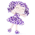 Load image into Gallery viewer, Gloveleya 12 - inch Personalized Plush Jungle Animal Spots Purple - Gloveleya Official
