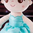 Load image into Gallery viewer, Gloveleya 13 - inch Personalized Glass Ballet Girl Doll Aqua - Gloveleya Official
