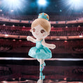 Charger l'image dans la visionneuse de la galerie, Gloveleya 13 - inch Personalized Glass Ballet Girl Doll Aqua - Gloveleya Official
