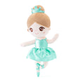 Load image into Gallery viewer, Gloveleya 13 - inch Personalized Glass Ballet Girl Doll Aqua - Gloveleya Official
