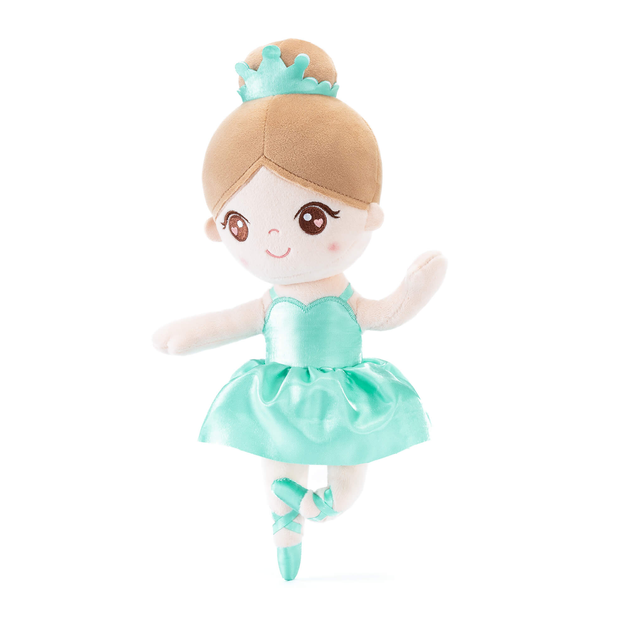 Gloveleya 13 - inch Personalized Glass Ballet Girl Doll Aqua - Gloveleya Official