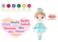 Cargar la imagen en la vista de la galería, Gloveleya 13 - inch Personalized Glass Ballet Girl Doll Aqua - Gloveleya Official
