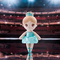 Load image into Gallery viewer, Gloveleya 13 - inch Personalized Glass Ballet Girl Doll Aqua - Gloveleya Official
