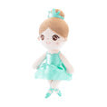 Load image into Gallery viewer, Gloveleya 13 - inch Personalized Glass Ballet Girl Doll Aqua - Gloveleya Official
