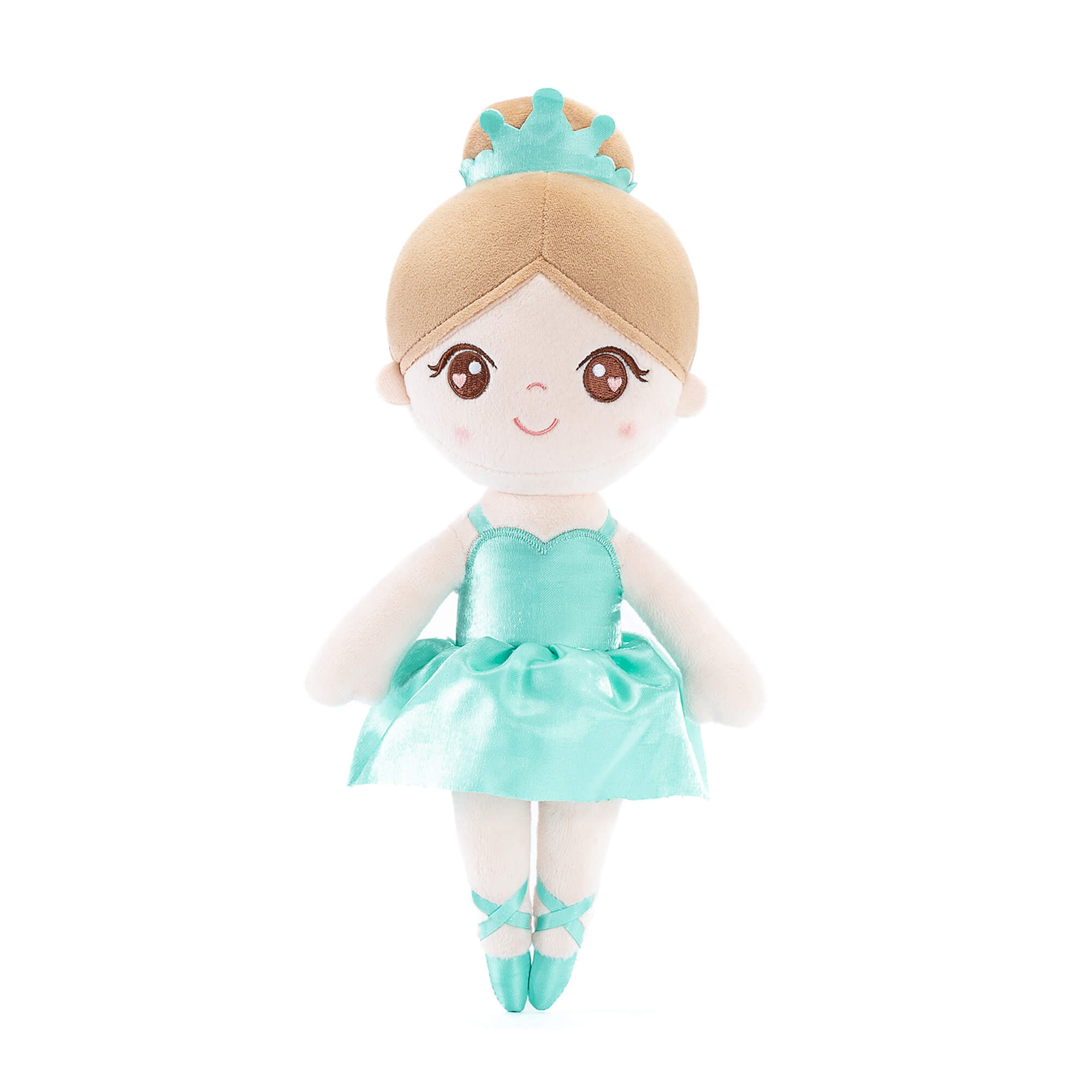 Gloveleya 13 - inch Personalized Glass Ballet Girl Doll Aqua - Gloveleya Official