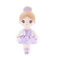 Cargar la imagen en la vista de la galería, Gloveleya 13 - inch Personalized Glass Ballet Girl Doll Purple - Gloveleya Official
