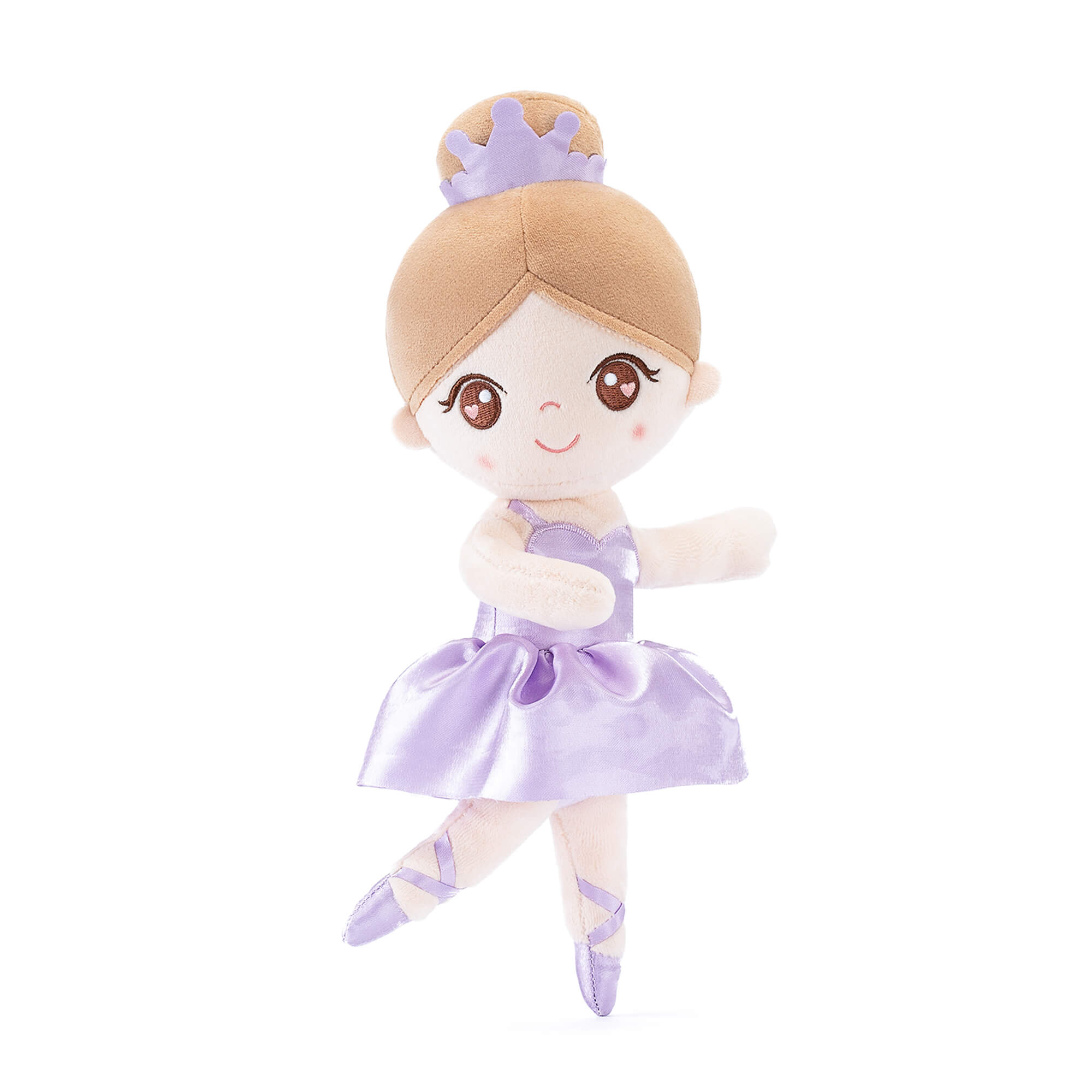 Gloveleya 13 - inch Personalized Glass Ballet Girl Doll Purple - Gloveleya Official