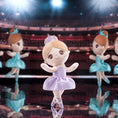 Cargar la imagen en la vista de la galería, Gloveleya 13 - inch Personalized Glass Ballet Girl Doll Purple - Gloveleya Official
