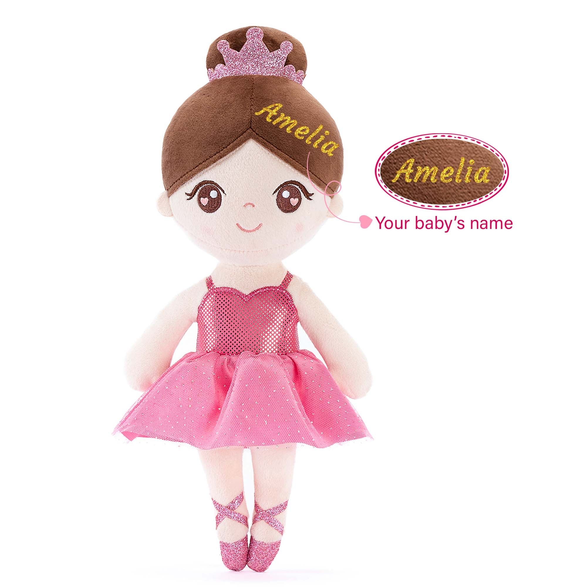 Gloveleya 13 - inch Personalized Glass Ballet Girl Dolls Series New - Gloveleya Official