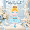 Load image into Gallery viewer, Gloveleya 13-inch Personalized Plush Dolls Ballerina Series Blue - Gloveleya Official
