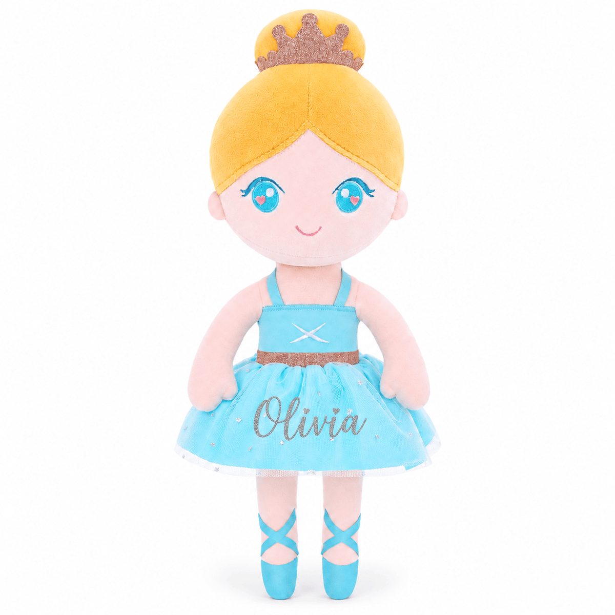 Gloveleya 13-inch Personalized Plush Dolls Ballerina Series Blue - Gloveleya Official