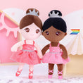 Cargar la imagen en la vista de la galería, Gloveleya 13 - inch Personalized Plush Dolls Ballerina Series Coral Powder Ballet Dream - Gloveleya Official
