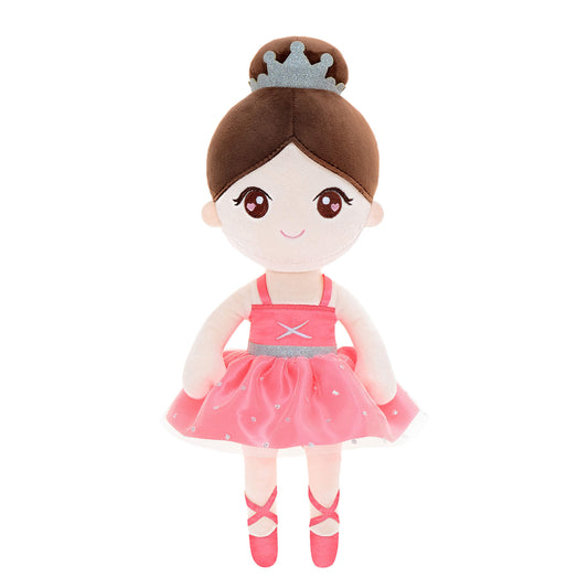 Gloveleya 13 - inch Personalized Plush Dolls Ballerina Series Coral Powder Ballet Dream - Gloveleya Official