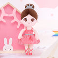 Load image into Gallery viewer, Gloveleya 13 - inch Personalized Plush Dolls Ballerina Series Coral Powder Ballet Dream - Gloveleya Official
