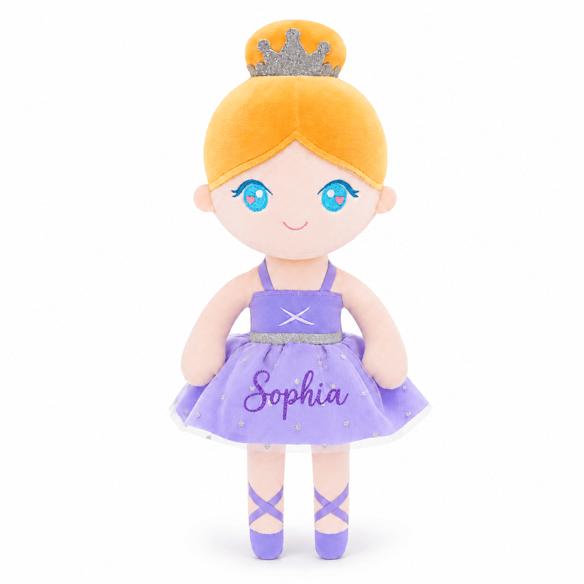 Gloveleya 13-inch Personalized Plush Dolls Ballerina Series Purple Ballet Dream - Gloveleya Official