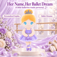Load image into Gallery viewer, Gloveleya 13-inch Personalized Plush Dolls Ballerina Series Purple Ballet Dream - Gloveleya Official

