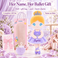 Load image into Gallery viewer, Gloveleya 13-inch Personalized Plush Dolls Ballerina Series Purple Ballet Dream - Gloveleya Official
