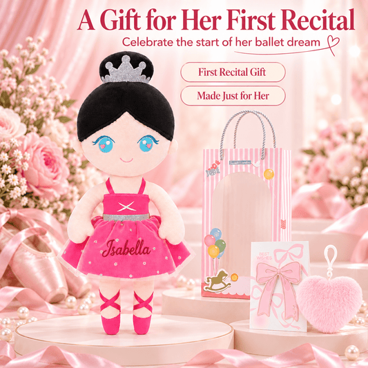 Gloveleya 13-inch Personalized Plush Dolls Ballerina Series Rose - Gloveleya Official
