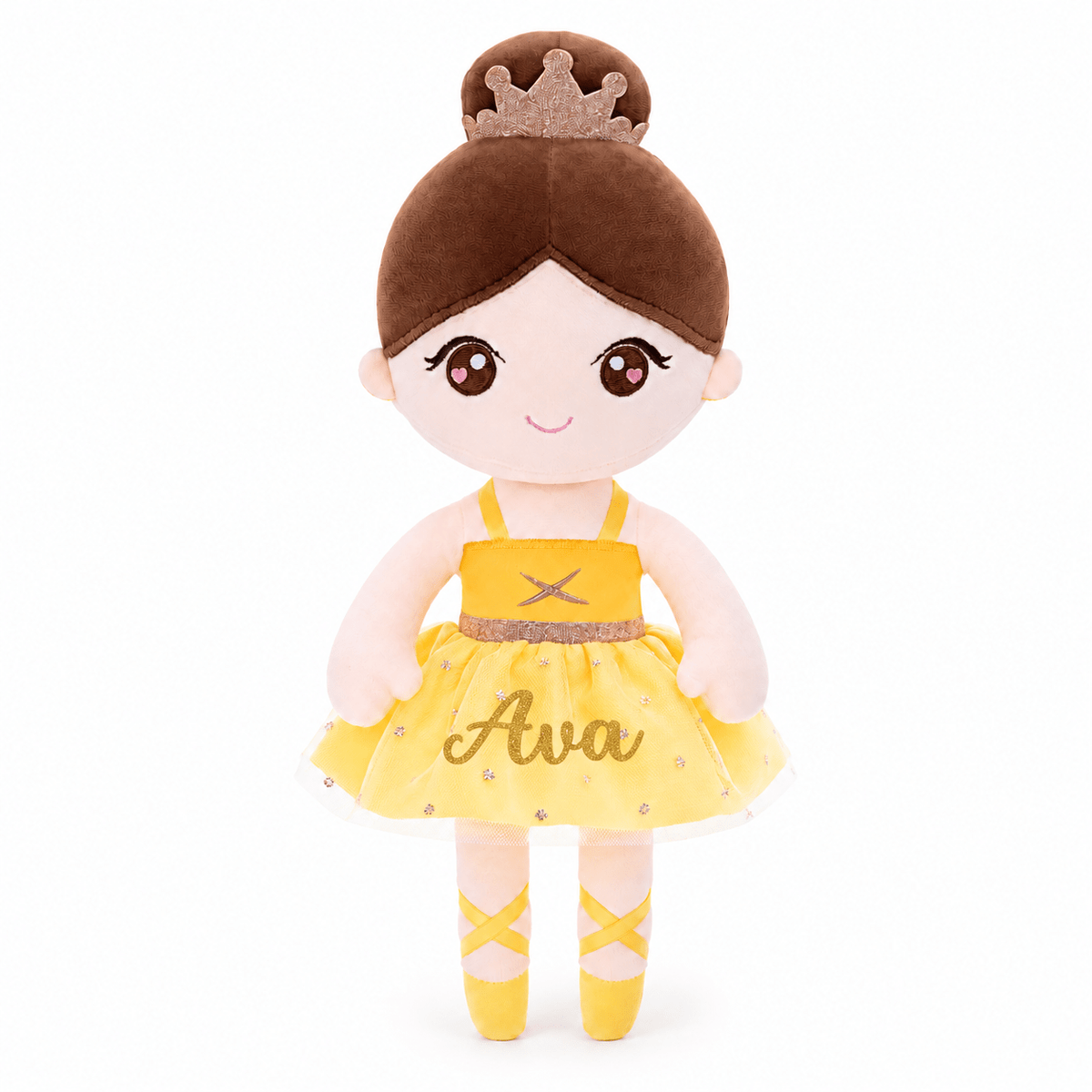 Gloveleya 13-inch Personalized Plush Dolls Ballerina Series Yellow - Gloveleya Official